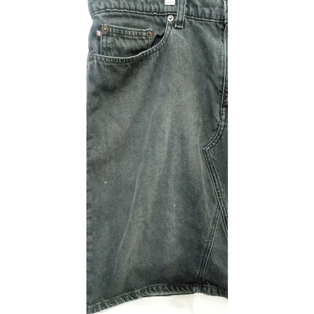 Vintage Ralph Lauren Denim Caldwell Skirt Sz 12 Black Y2K Grunge Preppy Retro - Picture 6 of 9
